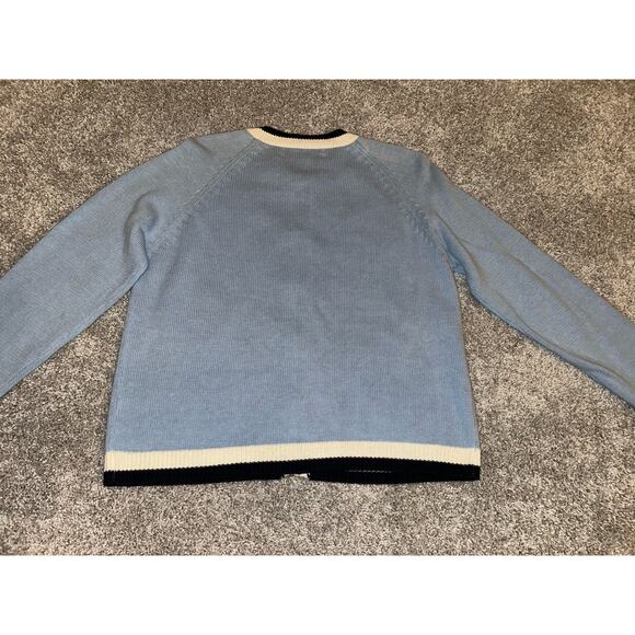 Vintage UNC NORTH CAROLINA TAR HEELS Sweater Collegiate Button Women's 8 - Picture 5 of 10